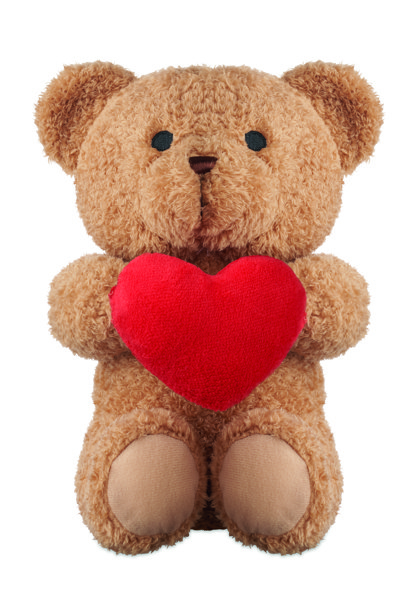 Teddy bear with heart 23cm Snuggle