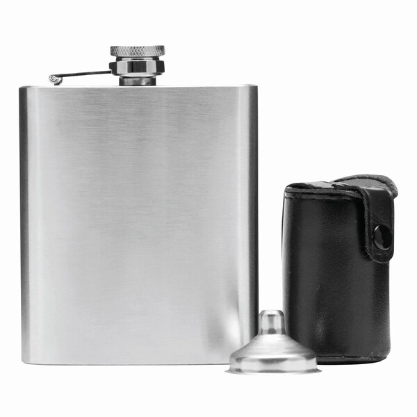 7 Piece Stainless Steel Hip Flask Set Gentleman