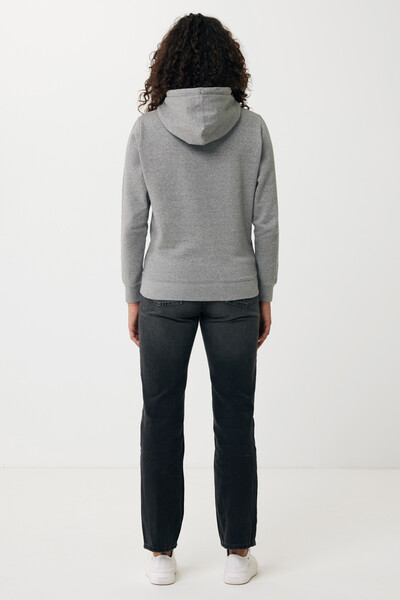 Lehká mikina s kapucí Iqoniq Rila z recykl. bavlny - Light Heather Anthracite / XXS