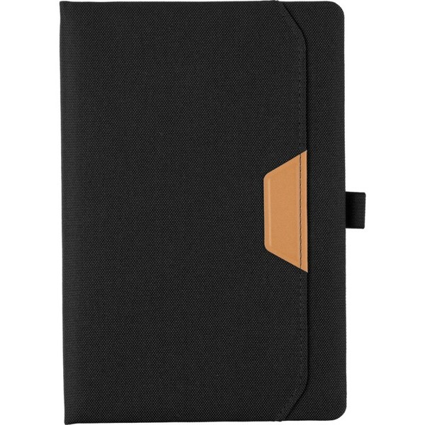 Notebook approx. A5 RPET - black