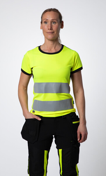 6012 T-shirt Cl.2 Women YELLOW/BLACK XS