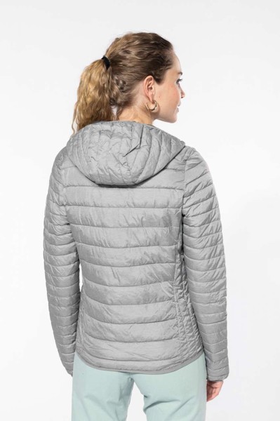 Ladies' Lightweight Hooded Padded Jacket - Light Royal Blue / L