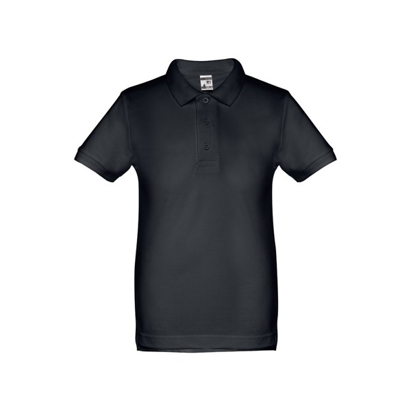 THC ADAM KIDS. Bavlněné polo tričko s krátkým rukávem pro děti (unisex) - Tmavě Modrá / 10