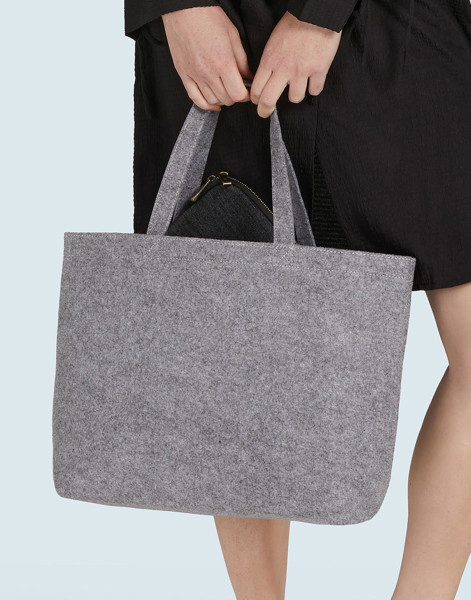 Large Felt Shopper - Grey Melange / ONE SIZE