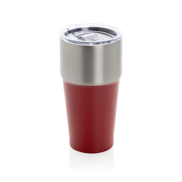 Termohrnek Fluid 500ml z RCS recyklované oceli - Červená