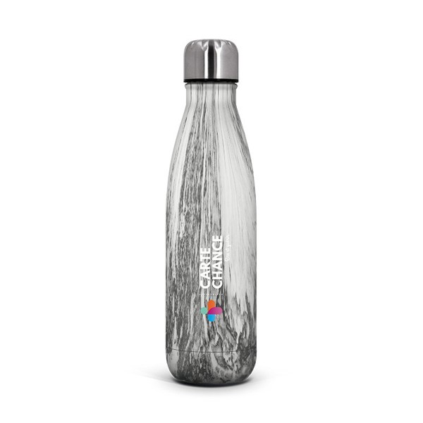 BOUTEILLE GOURDE 50 cl ISOTHERME DOUBLE-PAROI INOX - Blanc