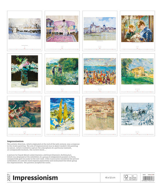 Calendar Impressionism
