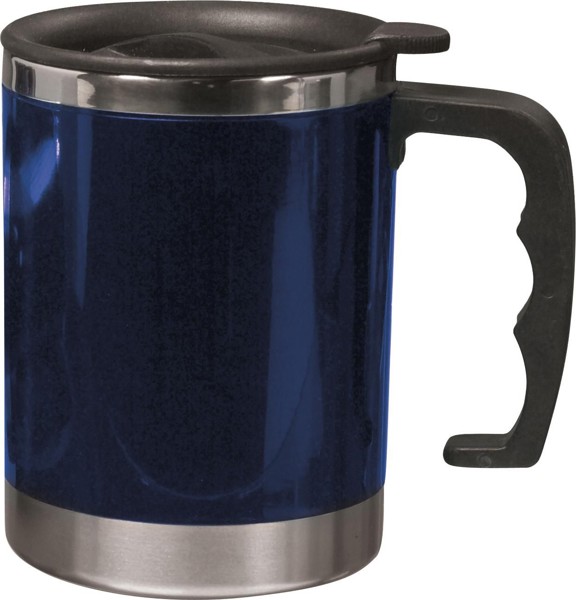 Mug isotherme Gabi | Inox | Double paroi | 400 ml - bleu
