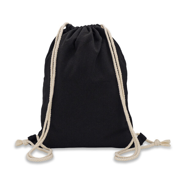 Preston 340 g/m2 cotton backpack - Black