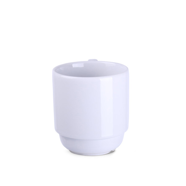 Torino porcelain mug, stackable, 82 mm diameter