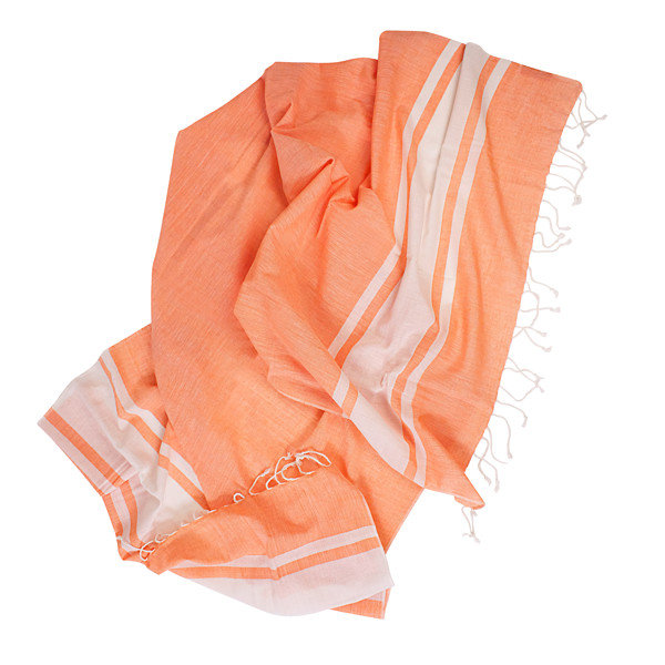 Fouta coton 150g WAVE - ORANGE