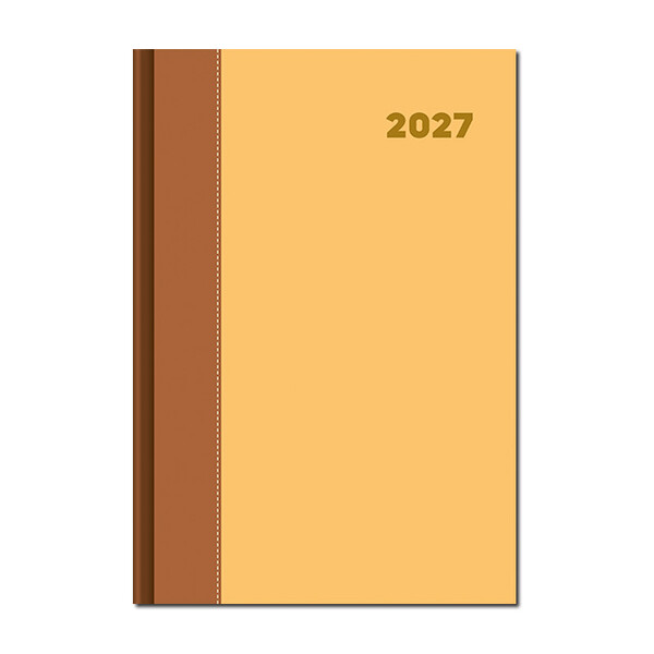 Denný diár A5 DOLCETTO hnedo zlatý 2027
