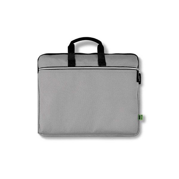 SACOCHE PORTE-DOCUMENT ET ORDINATEUR PORTABLE EN RPET - Gris
