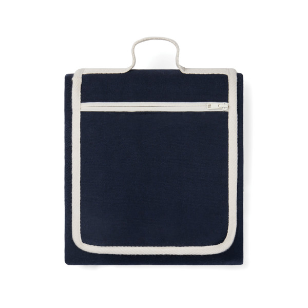 VINGA Volonne AWARE™ Picknickdecke aus recyceltem Canvas - Blau / Off White