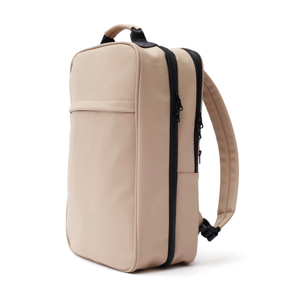 Vinga Baltimore laptop backpack 17 inch, PU - Greige