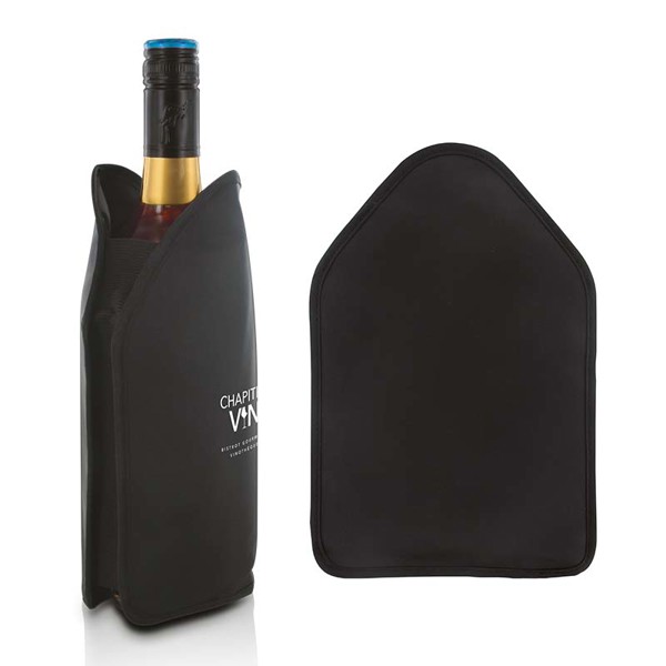 Bottle cooler with freezable gel