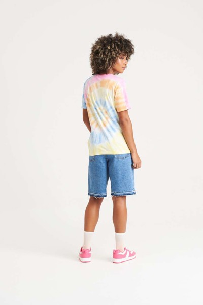 Tie-Dye majica - Fluorescent Rainbow Multi-Spiral / XS