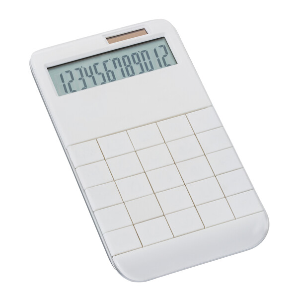 Calculatrice solaire SPECTACULATOR - blanc