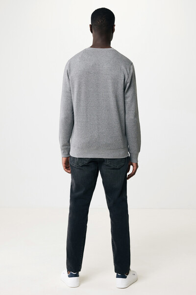 Lehká mikina Iqoniq Etosha z recykl. bavlny - Light Heather Anthracite / XXXL