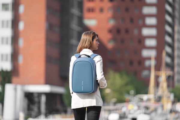 XD Design Bobby Hero Small backpack, USB, 13.3" laptop - Light Blue / Black