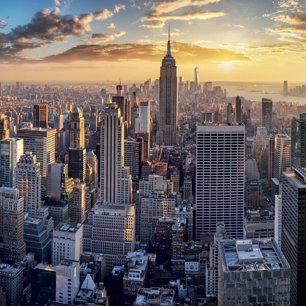 Notique Poznámkový Kalendář New York 2027, 30 x 30 cm - Východní