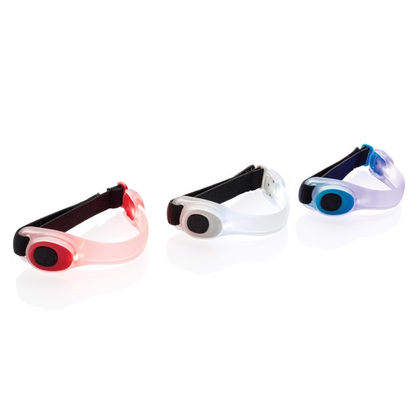 Safety led strap - White / Black