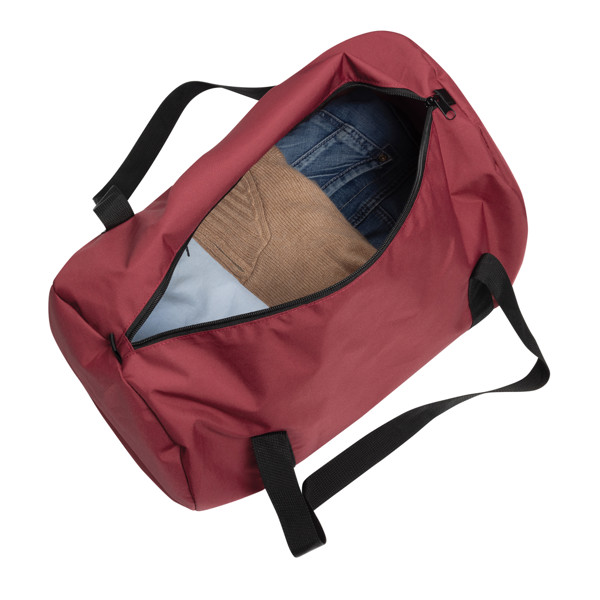 Borsa sportiva pieghevole Dillon AWARE™ RPET - Rosso Ciliegio