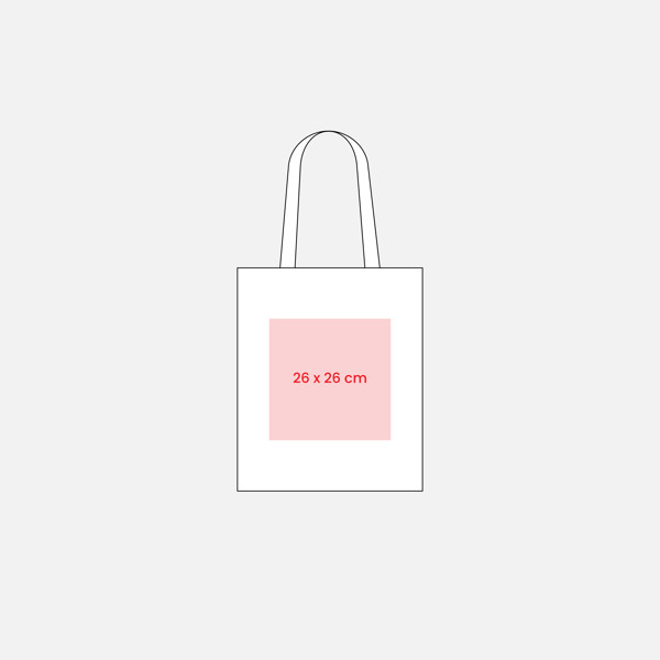 Shopper In Cotone Riciclato 280 G/M2, Manici Lunghi - Giallo