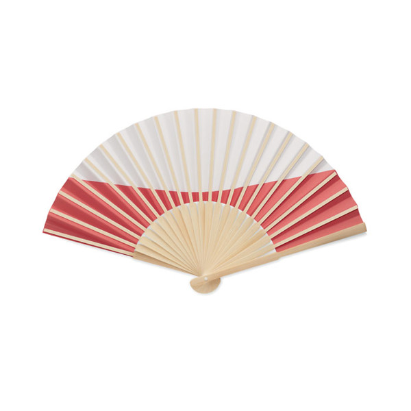 Manual fan flag design Funfan - White