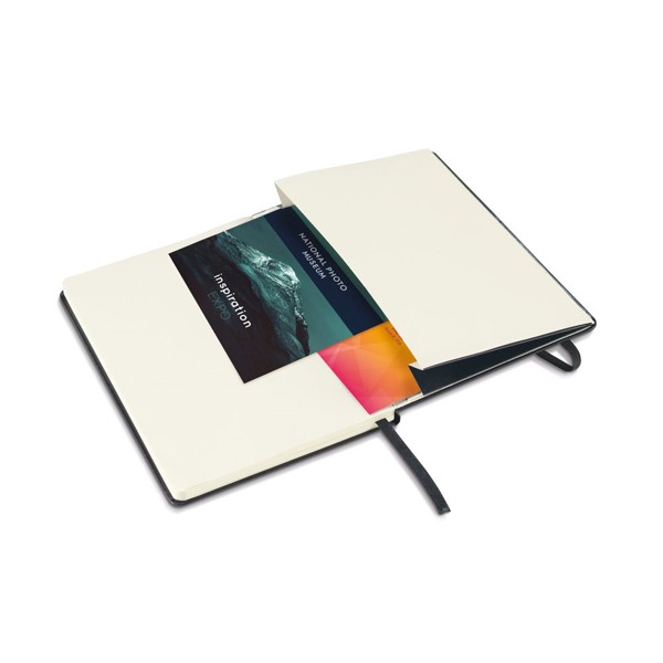 TWAIN. A5 notebook with lined sheets in ivory color - Black