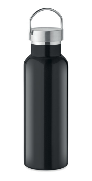 Dvojstenná fľaša 500 ml Florencia - Čierna