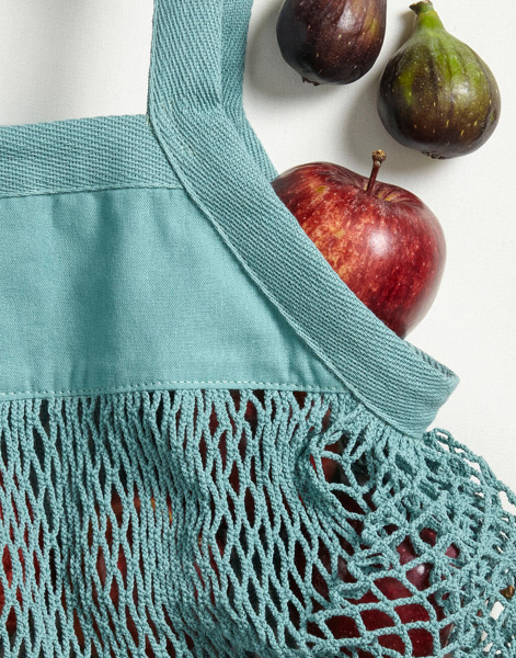 Organic Cotton Mini Mesh Grocery Bag - Natural / ONE SIZE