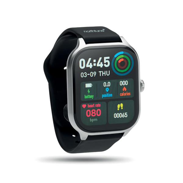 Irto smart watch, 2.01 inch display, 180 mAh - Silver