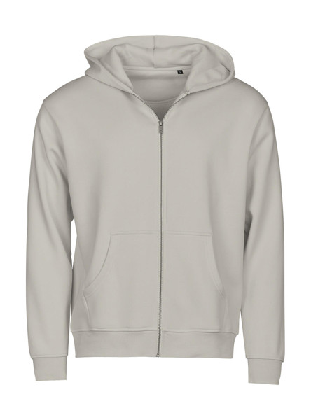 Unlabeled Hooded Full Zip Sweatshirt - Powder Grey / L