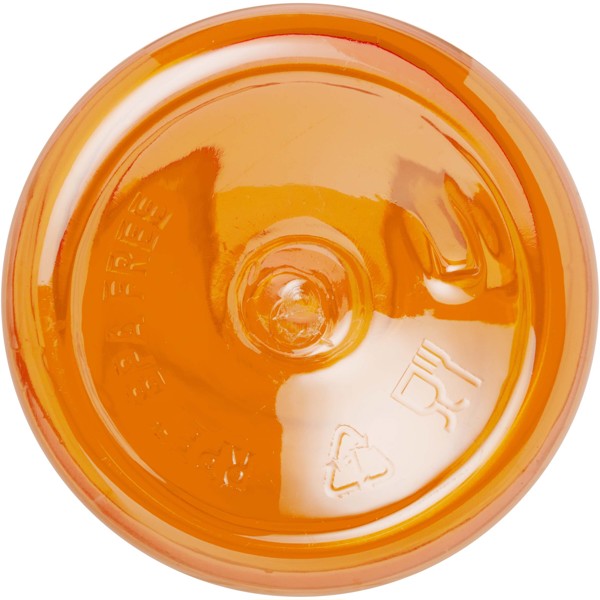 Borraccia sportiva in PET riciclato da 500 ml Bodhi - Arancione trasparente