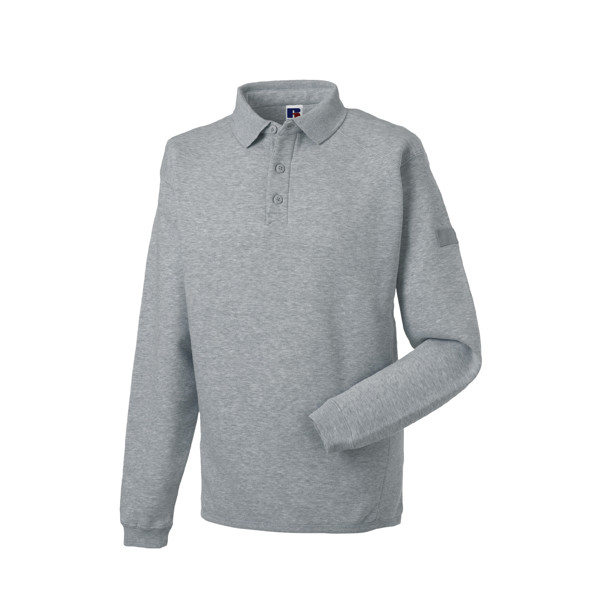 Sweatshirt Polo Resistente De Trabalho 300G - 80% Algodão/ 20% Poliéster - Cinza Mesclado Escuro / XS
