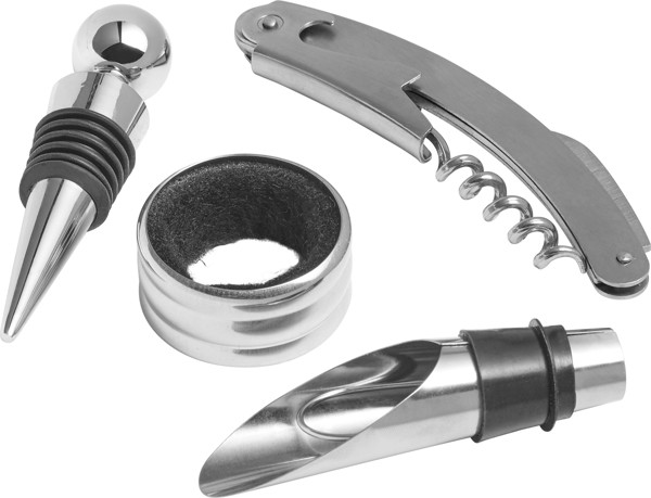 Conjunto de vinho em aço inoxidável Jeremy