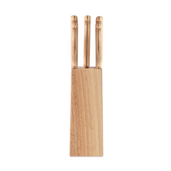 Set de 5 couteaux dans socle Gourmet