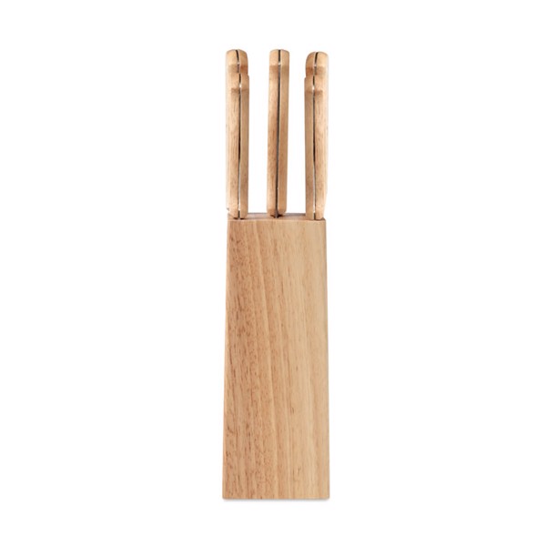 MB - 5 piece knife set in base Gourmet