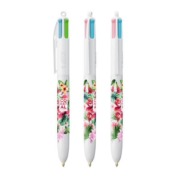 BIC® 4 Couleurs® Fashion ballpen - Blanc