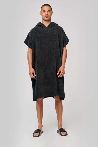 Unisex pončo s kapuljačom i ručnikom - S / M