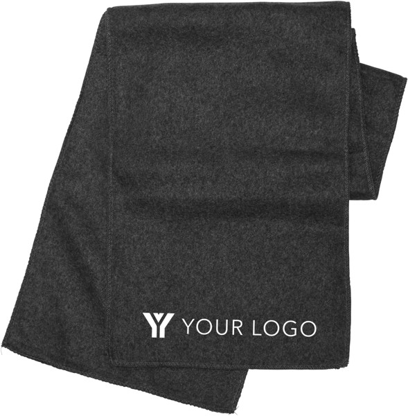 Polyester fleece (200 gr/m²) scarf - Black