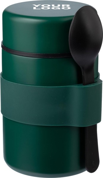 Lancheira de almoço de parede dupla de aço inoxidável Niko - Grey