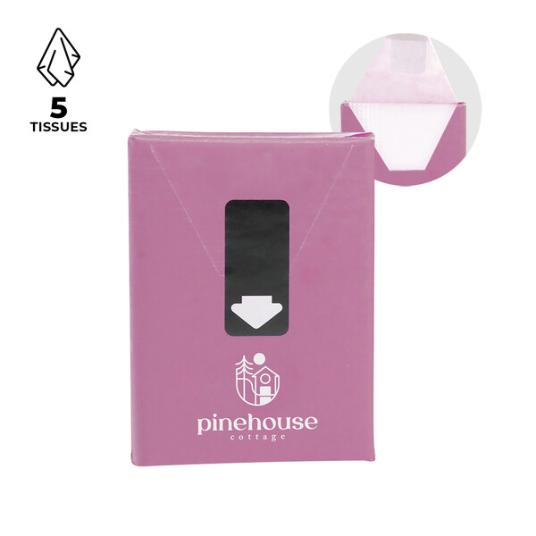 Packet of paper tissues