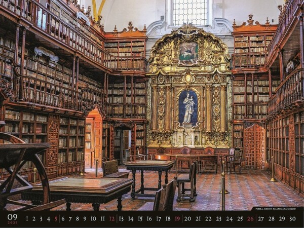 Nástenný Kalendár Bibliotheca 2027
