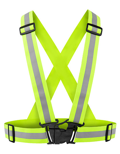 Elastic Hi-Vis Body Belt Prague - Yellow / One Size