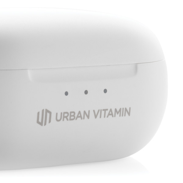 Ušesni čepki Urban Vitamin Gilroy, ANC 30 dB, 20 ur predvajanja - Bela