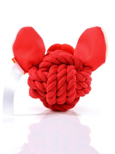 Dog toy knotted animal boar