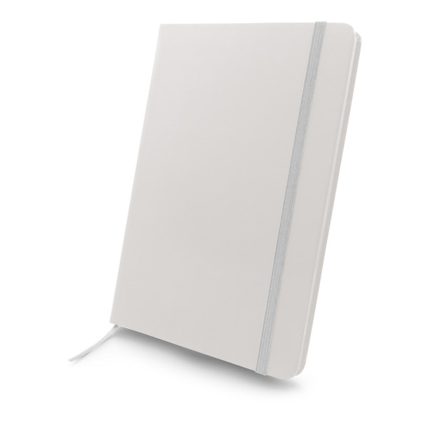 Notebook A5, recycled PU | Roderick - white