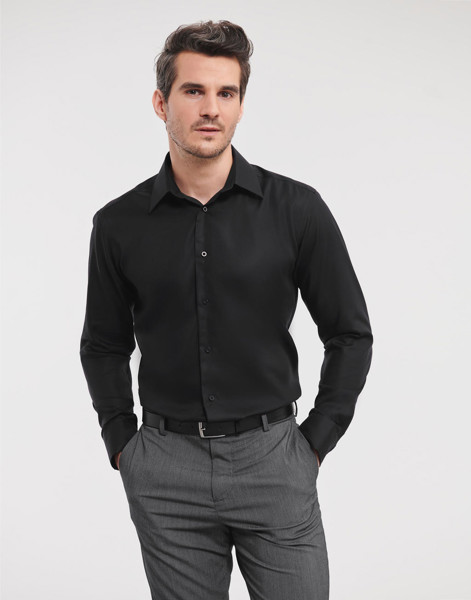 Tailored Ultimate Non-Iron ShirtLS - White / S